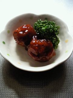 「お弁当…肉団子の甘酢あんかけ」-レシピのメイン写真