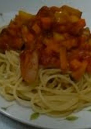 野菜たっぷりトマトパスタ-レシピのメイン写真