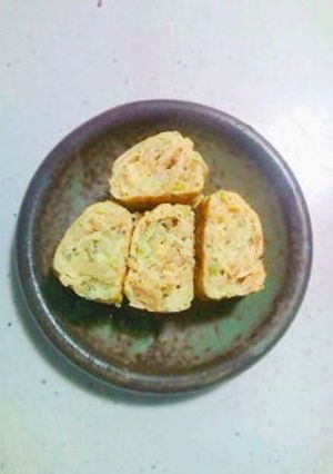 ☆たくわん＆ネギの卵焼き☆お弁当に♪-レシピのメイン写真