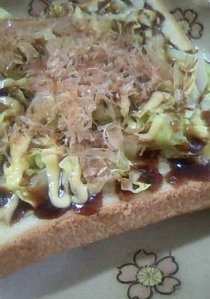 ☆お好み焼き風トースト☆-レシピのメイン写真
