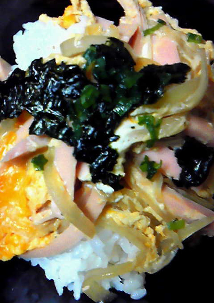 たまごと玉ねぎで♪卵とじ♪(玉子丼)-レシピのメイン写真