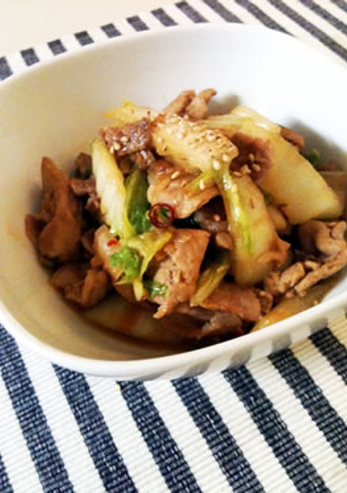 白菜と豚肉の中華炒め-レシピのメイン写真