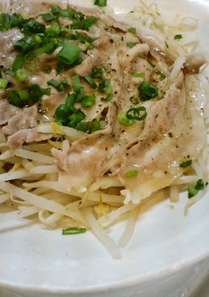 もやしと豚肉の蒸しもの-レシピのメイン写真