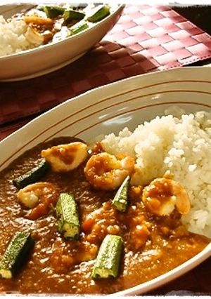 海老とオクラのお手軽カレー-レシピのメイン写真