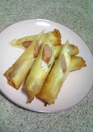 ☆チョリソとチーズの春巻き カレー風味☆-レシピのメイン写真
