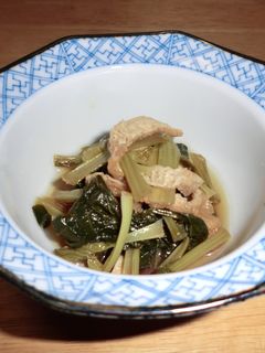 小松菜と油揚げの煮浸し☆-レシピのメイン写真