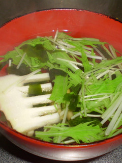 水菜と筍のお吸い物☆-レシピのメイン写真