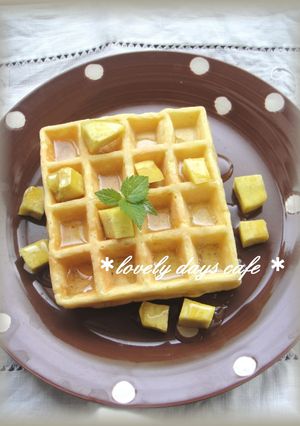 ワンボウルで簡単!さつまいもワッフル♡-レシピのメイン写真