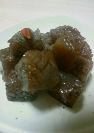 食感◎◎◎ こんにゃくサイコロステーキ-レシピのメイン写真