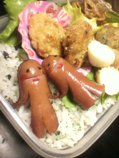 手をつなご〜♪キャラ弁ウィンナー☆-レシピのメイン写真