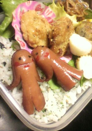 手をつなご〜♪キャラ弁ウィンナー☆-レシピのメイン写真