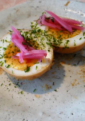 たこ焼き風！？茹で卵の簡単おつまみ-レシピのメイン写真