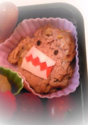 お弁当ハンバーグアレンジ　ど～もくん-レシピのメイン写真