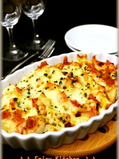 たけのことハムのガーリック醤油チーズ焼き-レシピのメイン写真