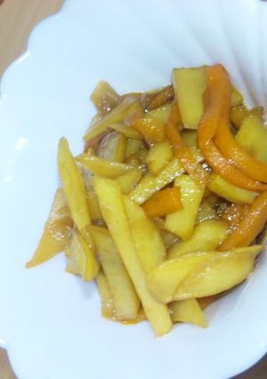 じゃが＆人参の揚げ煮-レシピのメイン写真