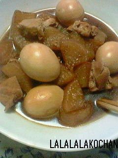 大根と鶏肉の煮物ゆで卵入り-レシピのメイン写真