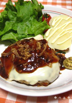 テキサスハンバーグ♡-レシピのメイン写真