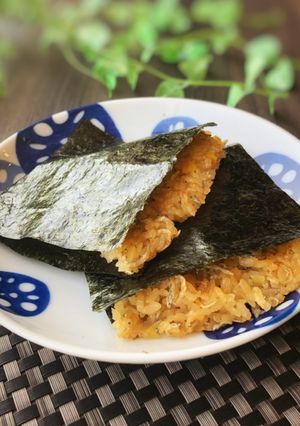 ☆じゃことたくあんの海苔サンドご飯☆-レシピのメイン写真