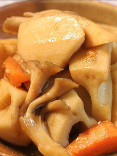 レンコンと舞茸の煮物-レシピのメイン写真