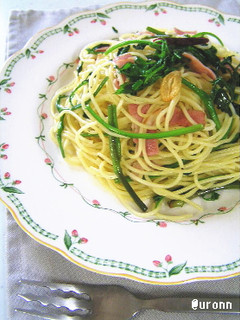 セリとベーコンのパスタ ♪-レシピのメイン写真