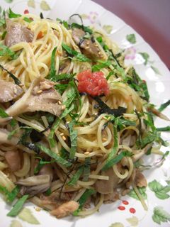 ✿梅と大葉の和風パスタ✿-レシピのメイン写真