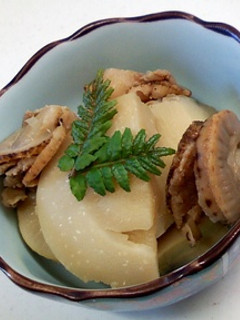 たけのことホタテの煮物-レシピのメイン写真