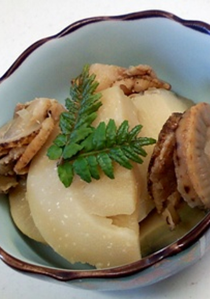 たけのことホタテの煮物-レシピのメイン写真