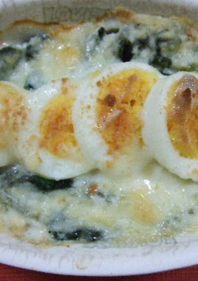 卵とほうれん草の豆乳グラタン-レシピのメイン写真