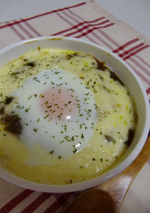 カレーが余ったら！焼きカレーにしよう♡-レシピのメイン写真