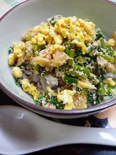 筍となばなの明太子混ぜご飯-レシピのメイン写真