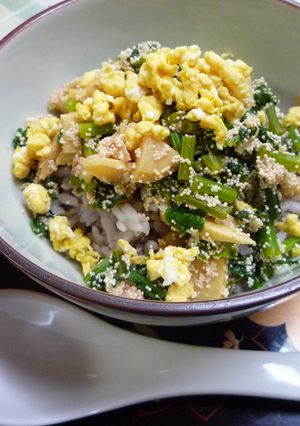 筍となばなの明太子混ぜご飯-レシピのメイン写真