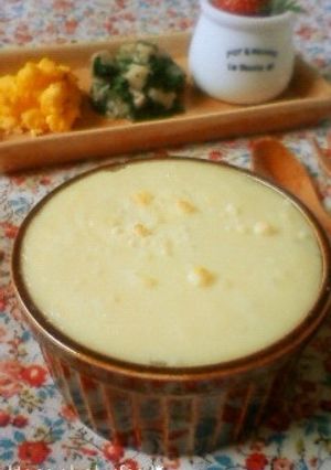 離乳食☆豆乳米粉ノンオイルホワイトソース-レシピのメイン写真