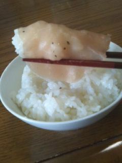庶民的☆生ハムご飯-レシピのメイン写真