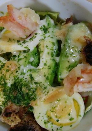 豆腐とアボガドグラタン～ミルフィーユ仕立-レシピのメイン写真
