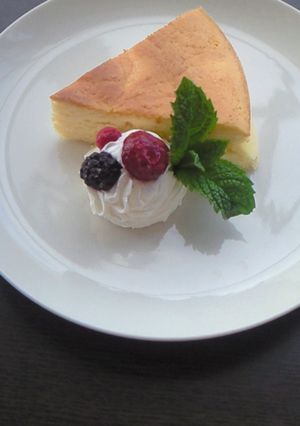しっとりスフレチーズケーキ-レシピのメイン写真