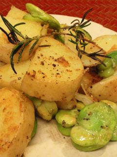 新ジャガイモとそら豆のローズマリー風味-レシピのメイン写真