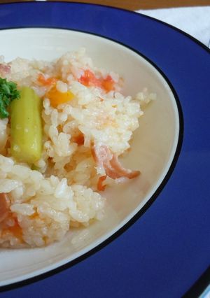 炊飯器でトマトとアスパラのさっぱりピラフ-レシピのメイン写真