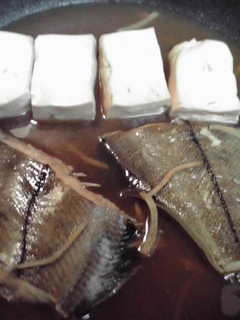 かれいの煮付け with 木綿豆腐-レシピのメイン写真