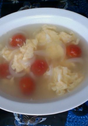 新玉ねぎとミニトマトのスープ-レシピのメイン写真