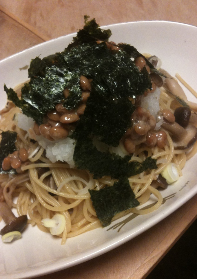 納豆と大根おろしで　絶品和風パスタ-レシピのメイン写真