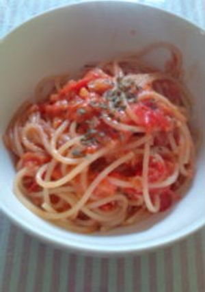 超簡単！フレッシュトマトのパスタ-レシピのメイン写真