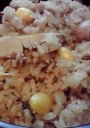 めんつゆ使って炊き込みご飯-レシピのメイン写真