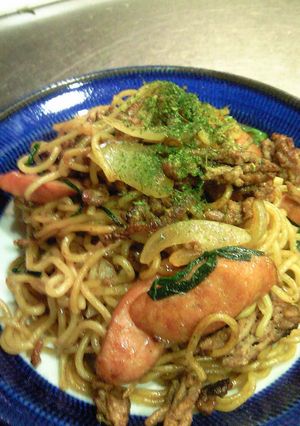包丁いらず？！ミンチで焼きそば-レシピのメイン写真