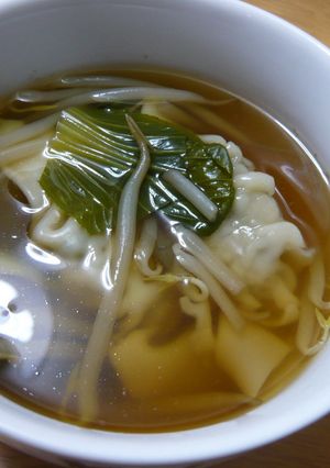 い～い香り♪余り餃子deワンタンスープ★-レシピのメイン写真