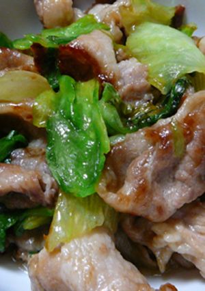 超簡単☆レタスと豚肉の本格中華炒め-レシピのメイン写真