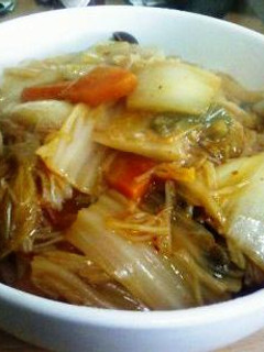 ホタテ・キムチのあんかけ麺-レシピのメイン写真