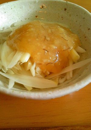 すぐ食べれる生のらっきょう酢味噌和え♪-レシピのメイン写真