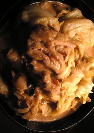 鶏もも肉とキャベツのチーズクリーム煮-レシピのメイン写真