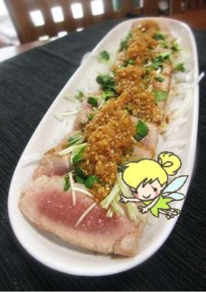 炙りまぐろの♪葱ソースがけ-レシピのメイン写真
