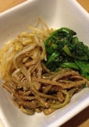 近所のスーパーにある材料で！ナムル3種-レシピのメイン写真